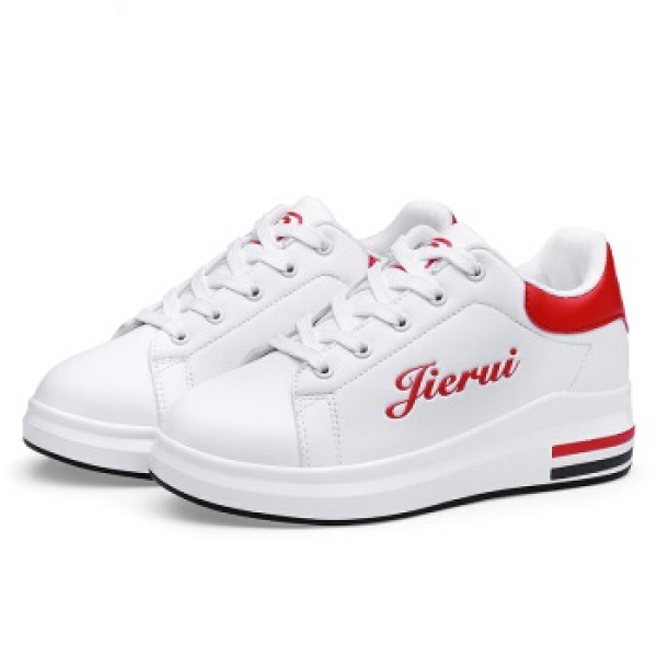 商品lalpina 袋鼠女鞋 休闲鞋女小白鞋学生韩版透气百搭字母松糕厚底