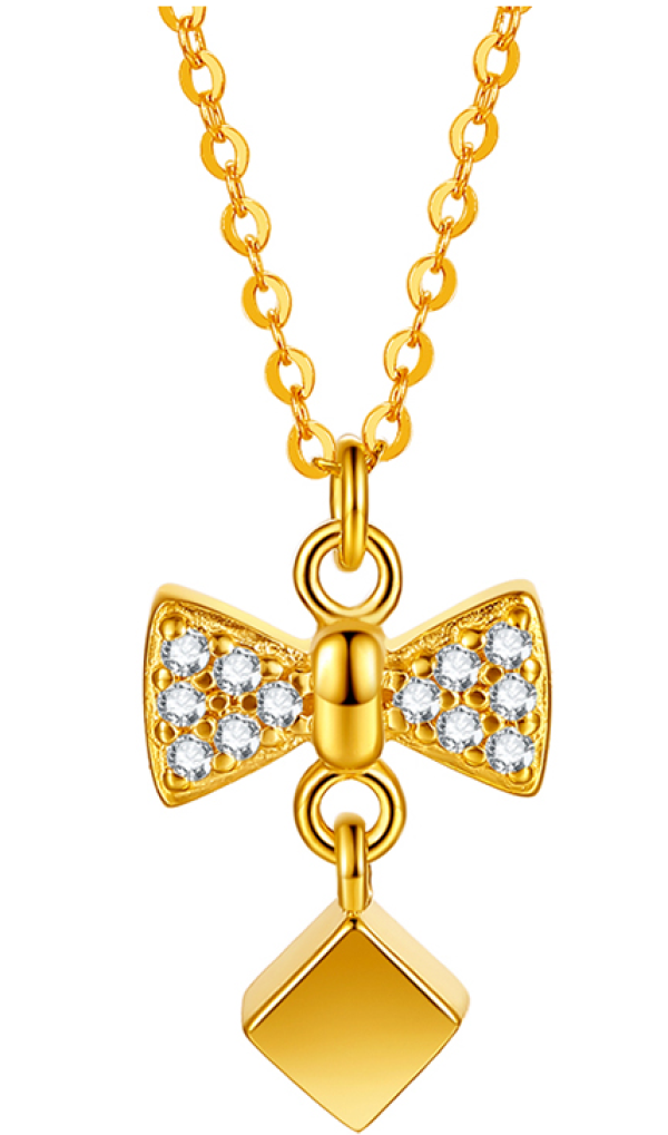 花好玉缘kjd15118k黄金项链合成宝石40cm