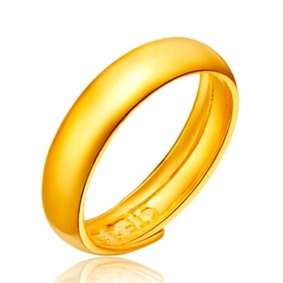 周大福（CHOW TAI FOOK）儿童首饰足金黄金戒指 F148026 48 约1.1克