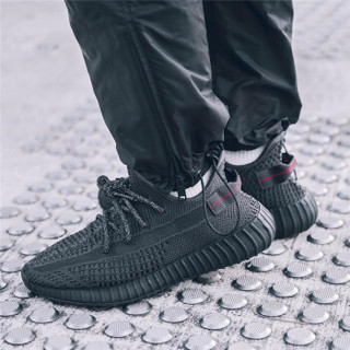 adidas YEEZY BOOST 350 V2 All Black On Foot Look HYPEBEAST