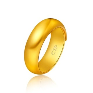 周大福（CHOW TAI FOOK）婚嫁 足金黄金戒指 对戒男女款 F30886 198 约13.7克