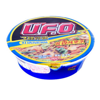 NISSIN 日清食品 UFO飞碟炒面多口味速食拌面方便面 xo酱海鲜风味123g/碗