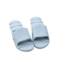 BAIHOU 白猴 侧漏水沙滩时尚情侣防滑按摩家居浴室凉拖鞋 T-1802 浅蓝 37-38