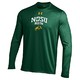 Under Armour NCAA North Dakota State 男士长袖科技 T 恤，S 码，森林绿