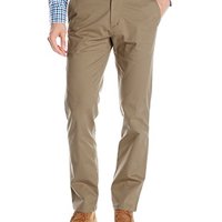 HAGGAR 男式弹力修身无褶长裤 (卡其)