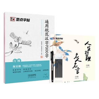 墨点 荆霄鹏常用汉字7000字 行楷临摹字帖2本