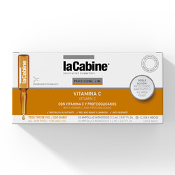 lacabine西班牙安瓶精华VC小安瓶精华液美白抗氧化美白淡斑30*2ml