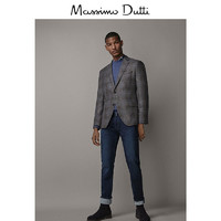 Massimo Dutti男装 修身毛圈织布外层牛仔裤男士夏季基础款裤子 00051071405