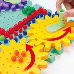 儿童积木拼装玩具约 168颗粒(积木+蘑菇钉拼图）