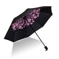 移动专享：雨宝 樱花系列 三折晴雨伞  美女樱