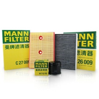 MANN 曼牌 C27009+w712/92+cuk26009 三滤套装 *2件 +凑单品