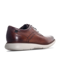ROCKPORT 乐步 Garett系列系带平底男士休闲鞋休闲皮鞋 Cognac UK 9 