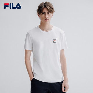FILA 斐乐官方 男子短袖T恤 2019夏季新款简约休闲舒适学生短袖衫