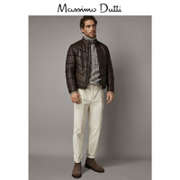 Massimo Dutti  03326423700 绗缝纳帕软革夹克男士修身皮夹克