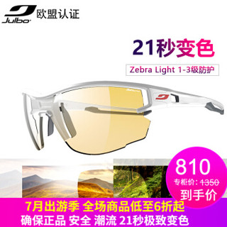 Julbo Aero J483 户外自动变色眼镜 (3111 白/灰-斑马)