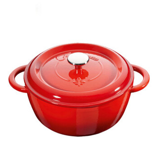 历史低价：STAUB fontignac 珐琅铸铁炖锅 20cm 樱桃红