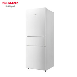 夏普(SHARP)282升小型三门冰箱 风冷无霜 节能静音-9℃微冻室  纳米脱氧除臭 高效变频 BCD-282WVXB-W 铂钻白