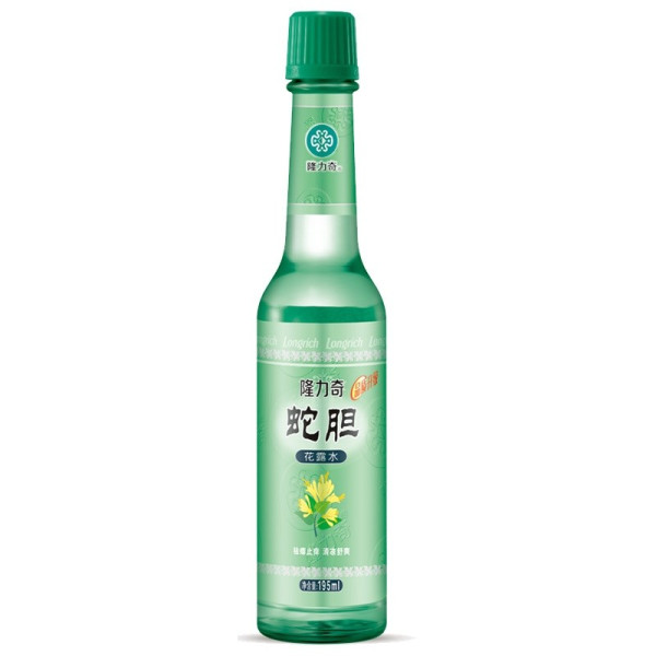 商品隆力奇 蛇胆花露水玻璃瓶 195ml