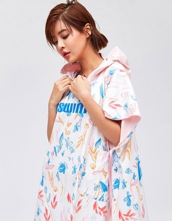 TOSWIM 拓胜 TS94320100 成人运动吸水浴巾 清新蓝花