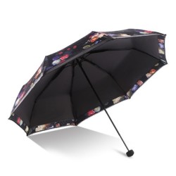 天堂伞 折叠印花晴雨伞