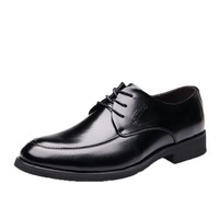 WANSSENY 万西尼 男士英伦风低帮系带正装韩版商务休闲鞋 567-5 黑色 42