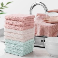 洗碗布巾抹布家务清洁厨房用品毛巾去油家用吸水基本不掉毛不沾油 *3件