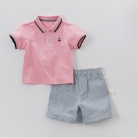 8号：dave&bella; 戴维贝拉 男童夏季短袖套装