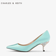 CHARLES＆KEITH女士CK1-60361102半宝石通勤风格尖头高跟单鞋