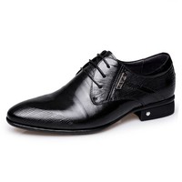 ZERO 尖头系带时尚英伦经典商务正装皮鞋 A83325 黑色 44