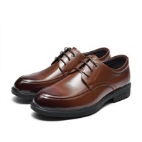 Fuguiniao 富贵鸟 男士正装商务休闲皮鞋舒适系带工作 B801021 棕色 42