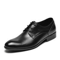 J.Benato 宾度 正装鞋商务皮鞋系带英伦透气耐磨舒适男鞋 8R051 黑色 42