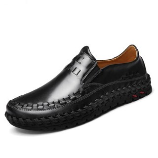 GOLDPOOL 高尔普 时尚手工正装商务休闲皮鞋男 18040GEP60071 黑色 43