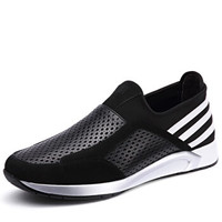 Haut Ton 皓顿 休闲鞋男鞋时尚男士透气运动鞋子男 YD052 透气黑色 38