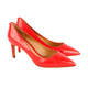 Salvatore Ferragamo 菲拉格慕 女士红色蛇皮革高跟鞋 0705510_1D _ 85