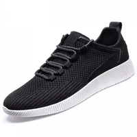 Haut Ton 皓顿 男士休闲舒适系带运动鞋子  HD003  黑色透气  38