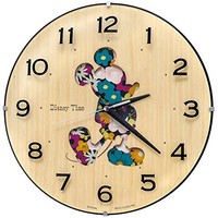 SEIKO 时钟 挂钟 米老鼠 模拟 米奇&朋友 Disney Time 迪士尼时间 天然色木料 FW586B SEIKO