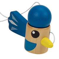 Hape小鸟接球器3岁以上婴幼玩具木制玩具多人互动 E1039