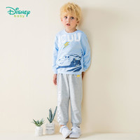 迪士尼Disney童装 男童卫衣套装春季新品儿童汽车印花长袖上衣裤子两件套191T855