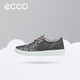 ECCO爱步童鞋  平底轻盈板鞋系带皮鞋 柔酷青春780162