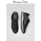 11日0点：春夏大促 Massimo Dutti男鞋 2019新款黑色真皮运动鞋男款休闲鞋 14106022800