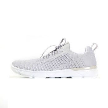 京东京造 一体飞织运动鞋男跑步鞋慢跑鞋袜套 轻盈舒适透气缓冲减震 6941257404521 银灰色 40码