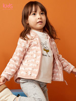 maxwin女小童18个月-4岁女童摇粒绒立领茄克外套174346406