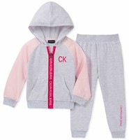 Calvin Klein 女宝宝慢跑套装 2 件套