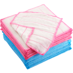 BQH 百千华 厨房家用抹布 5层加棉 28*28cm 4条