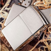 zippo 之宝 ZP-200 拉丝镀铬 防风打火机 +凑单品