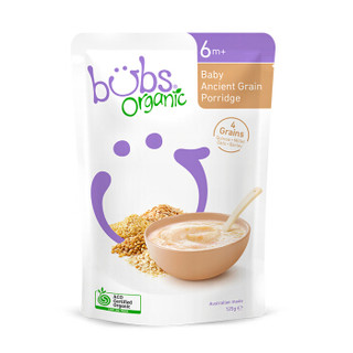 京东PLUS会员：Bubs 有机婴儿米粉 混合谷物粉 125g 6个月