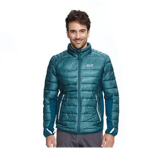 Jack Wolfskin 狼爪 男款冬季短款750蓬羽绒服户外保暖棉外套运动休闲上衣 5005161 绿色4041 XL