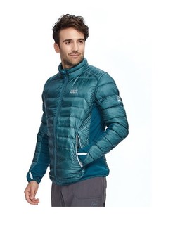 Jack Wolfskin 狼爪 男款冬季短款750蓬羽绒服户外保暖棉外套运动休闲上衣 5005161 绿色4041 XXL