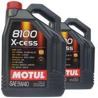 MOTUL 摩特 8100X-CESS 全合成汽车发动机油润滑油 5W-40 SN级 5L 欧盟进口 *2件