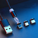 正航 非接触式 磁力吸附型 Micro USB/ Type-C/Lighting 三合一数据线 2.4A